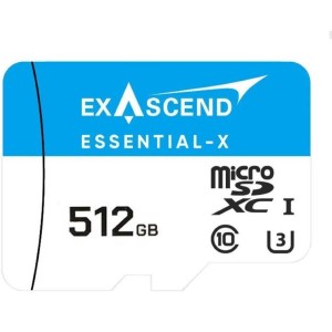 رم میکرو اگزاسند Essential-X ظرفیت ۵۱۲ گیگابایت UHS-I U3 کلاس ۱۰