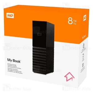 هارد اکسترنال ( کارکرده 12 ماه از گارانتی مانده)وسترن دیجیتال مدل My Book Desktop ظرفیت هشت ترابایت دارای رابط USB Type-A 3.0