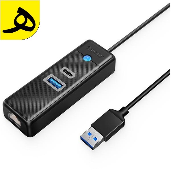 هاب USB  با پورت شبکه مدل ORICO PWCUR-U3