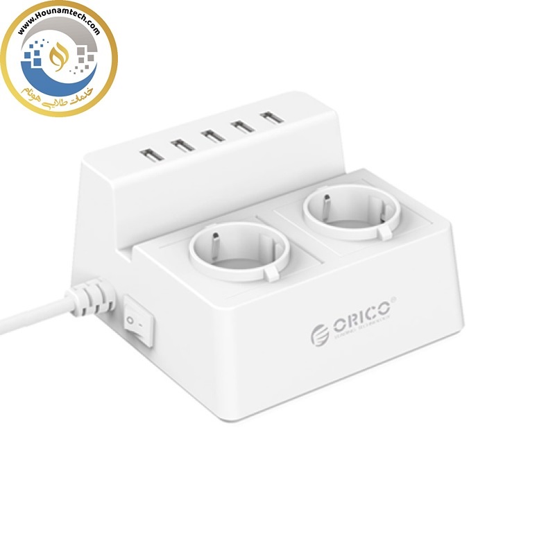 محافظ برق USB دار ORICO ODC-2A5U-V1-EU