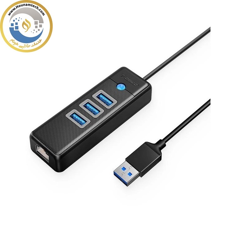 هاب 4 پورت با شبکه مدل ORICO-PW3UR-U3-05
