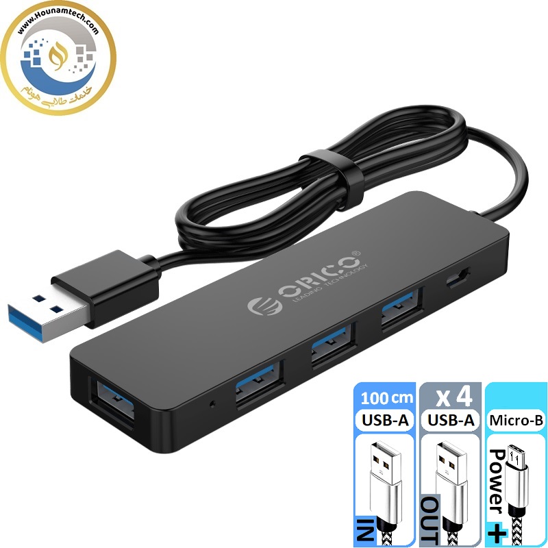 هاب 4 پورت اوریکو مدل ORICO-WH4P1-10