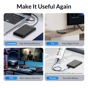 باکس هارد USB3.0 مدل ORICO-2577C3-V1