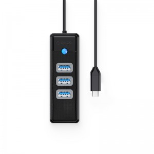 هاب USB  با پورت شبکه مدل ORICO PW3UR-C3
