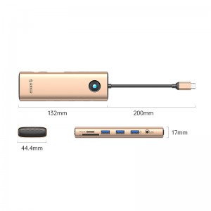 هاب داک استیشن 10 پورت Type-C مدل ORICO-PW11-10P