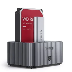 داک دو ورودی (2Bay) اوریکو مدل ORICO-IT28E-C-EU-GY-BP