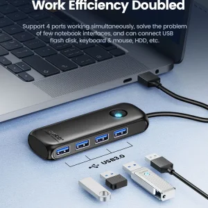 هاب 4 پورت USB 3.0 اوریکو مدل ORICO-PDD4A-U3