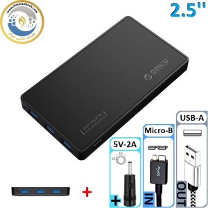 باکس هارد اوریکو مدل ORICO-2588H3 به همراه هاب 3 پورت
