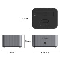 داک دو ورودی (2Bay) اوریکو مدل ORICO-IT28E-C