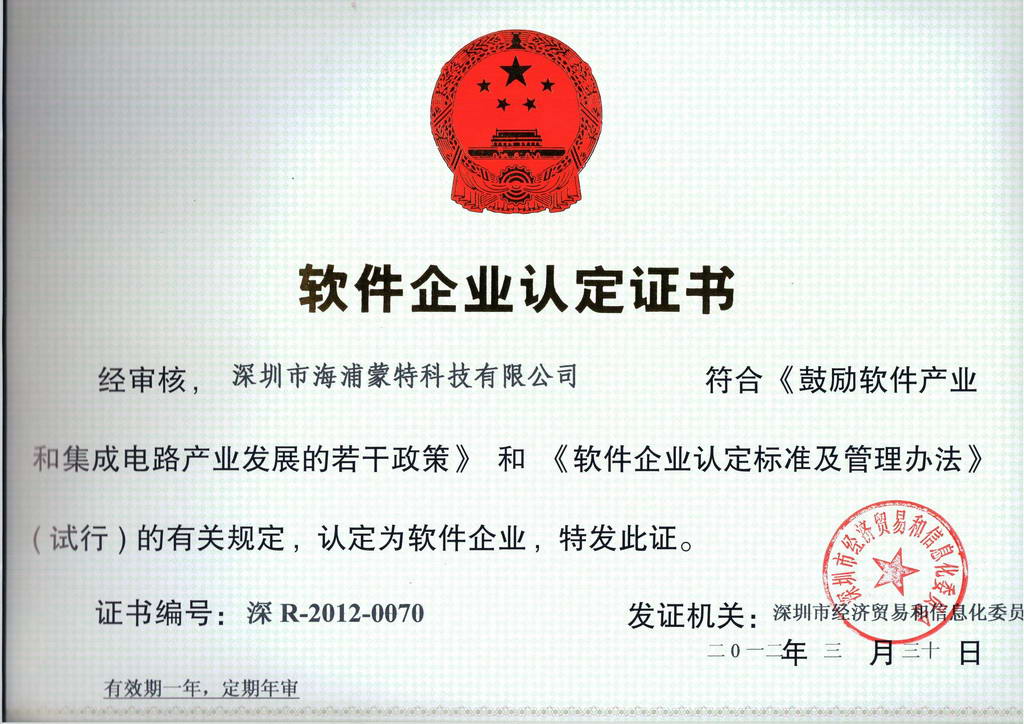 hpmont certificate
