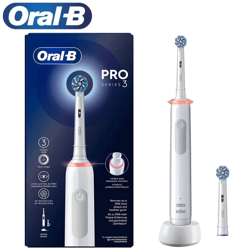 مسواک برقی اورال بی مدل PRO SERIES 3 + یک عدد سری اضافه