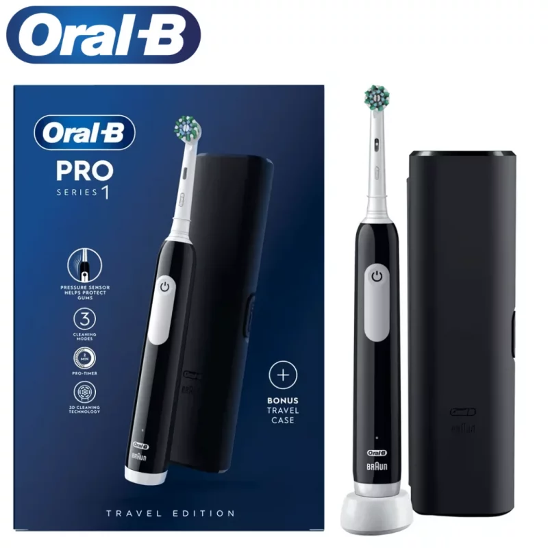 مسواک برقی اورال بی مدل ORAL B Pro Series 1 مشکی + کیف نگهدارنده