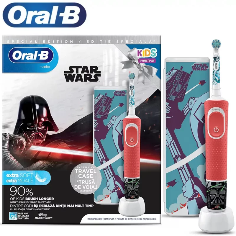 مسواک برقی کودک اورال بی مدل ORAL B Star Wars + کیف نگهدارنده