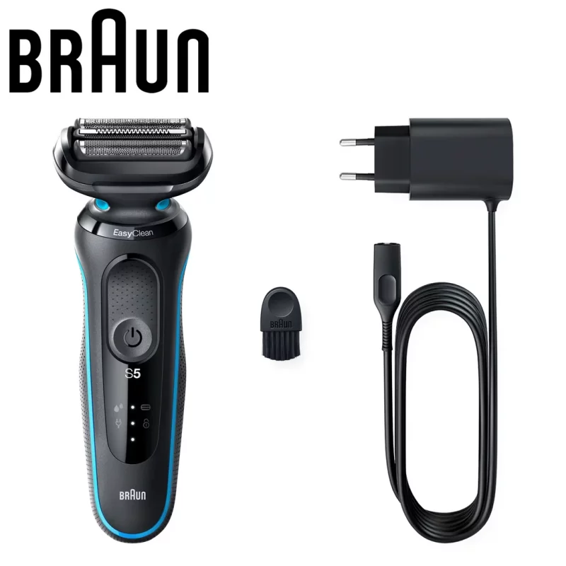 ریش تراش براون مدل 51M1000s؛ ریش تراش و شارژر SmartPlug و برس نظافت