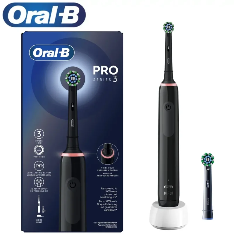 مسواک برقی اورال بی مدل PRO SERIES 3  + یک عدد سری اضافه