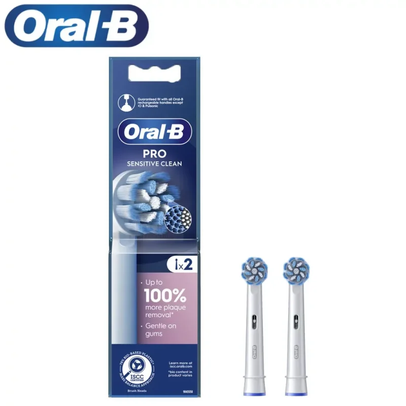 سری یدک مسواک برقی اورال بی 2 عددی  مدل  Pro Sensitive Clean