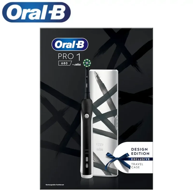 مسواک برقی اورال بی مدل  PRO1 680 مشکی + کیف نگهدارنده