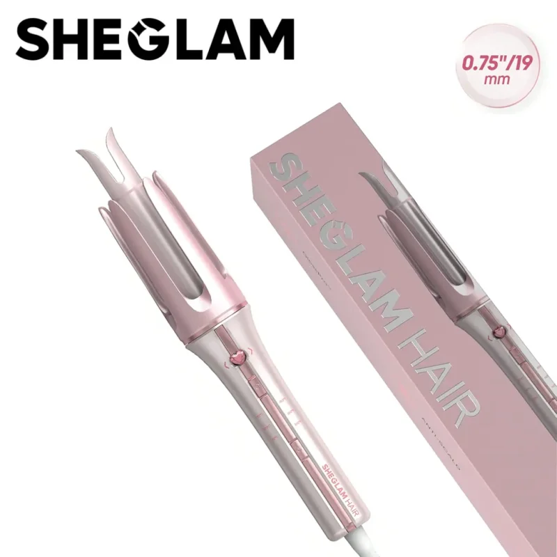 فر کننده مو شیگلم صورتی SHEGLAM سایز 19 میل