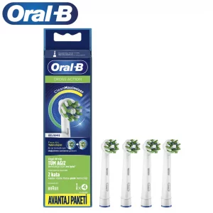 سری یدک مسواک برقی اورال بی 4 عددی  مدل  Cross Action سفید