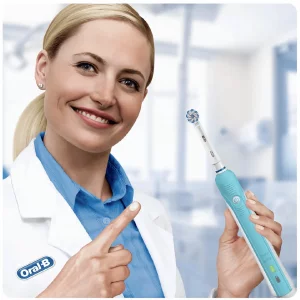 مسواک برقی اورال بی مدل ORAL B  Cross Action PRO 500 آبی