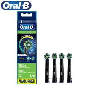 سری یدک مسواک برقی اورال بی 4 عددی  مدل  Cross Action مشکی