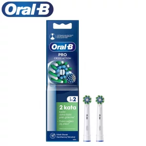 سری یدک مسواک برقی اورال بی 2 عددی  مدل  Pro Cross Action سفید