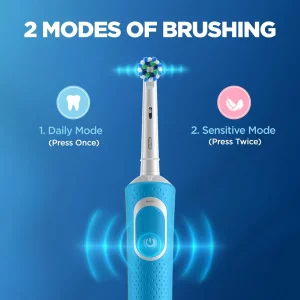 مسواک برقی اورال بی مدل ORAL B Vitality Cross Action D100 آبی
