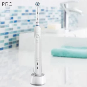 مسواک برقی اورال بی مدل ORAL B PRO1 - 680 سفید + کیف نگهدارنده