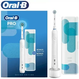 مسواک برقی اورال بی مدل  PRO Clean سفید + کیف نگهدارنده