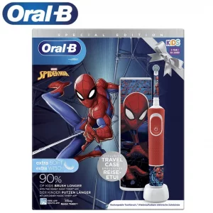 مسواک برقی کودک اورال بی مدل ORAL B Spiderman + کیف نگهدارنده