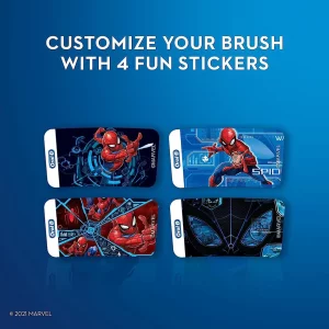 مسواک برقی کودک اورال بی مدل ORAL B Spiderman + کیف نگهدارنده
