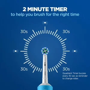 مسواک برقی اورال بی مدل ORAL B Vitality Cross Action D100 آبی