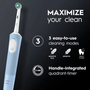 نمایندگی فروش مسواک برقی اورال بی مدل ORAL B  Vitality Pro آبی