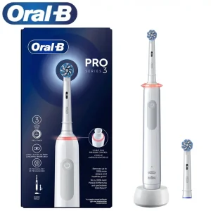 مسواک برقی اورال بی مدل PRO SERIES 3  سفید + یک عدد سری اضافه