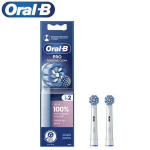 سری یدک مسواک برقی اورال بی 2 عددی  مدل  Pro Sensitive Clean