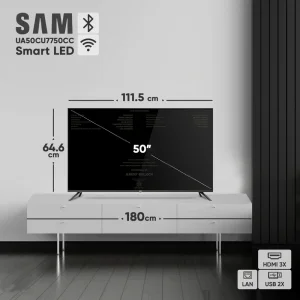 تلویزیون 50 اینچ هوشمند سام (Smart & 4K) مدل 50CU7750