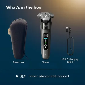 اقلام همراه فیلیپس X9002/05 شامل کیف و کابل شارژ