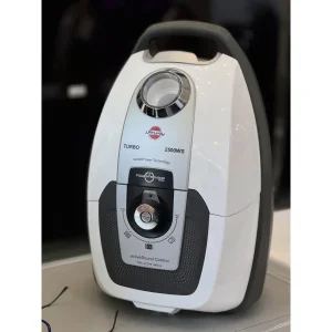 نمای بدنه سفید و تنظیم مکش جاروبرقی پارس خزر Turbo 2500WS