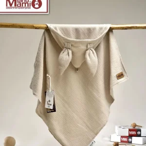 پتو موسلین کلاهدار مامی لند Mami land