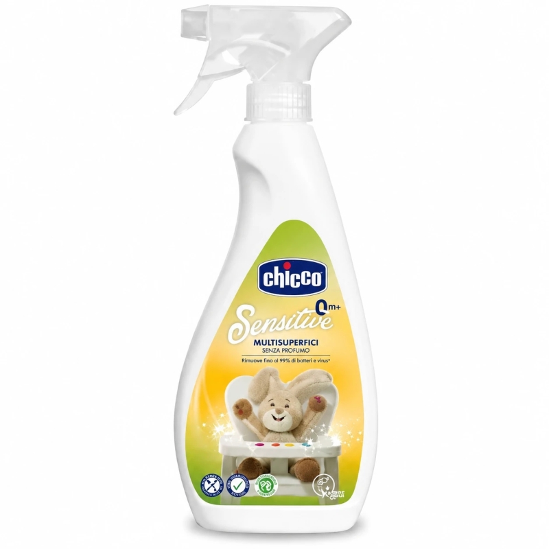 اسپری استریل کننده و ضدعفونی کننده سطوح 500میلی لیتر Chicco Multisuperfici