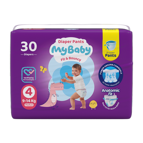پوشک شورتی کانال دار مای بیبی my baby سایز 4 (30 عددی)