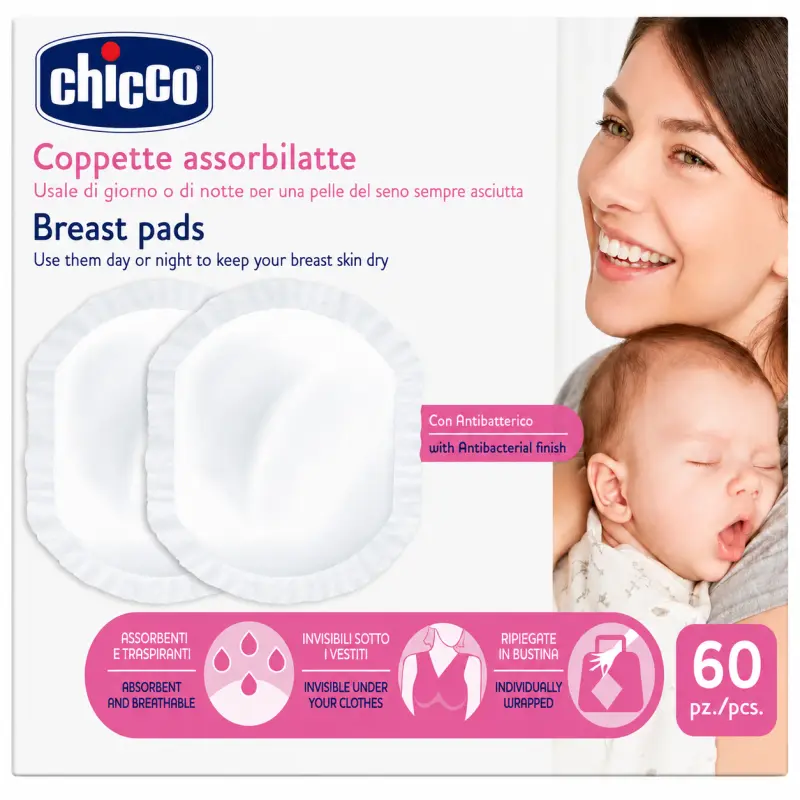 پد سینه یکبار مصرف چیکو (Chicco Breast Pads) 60 عددی