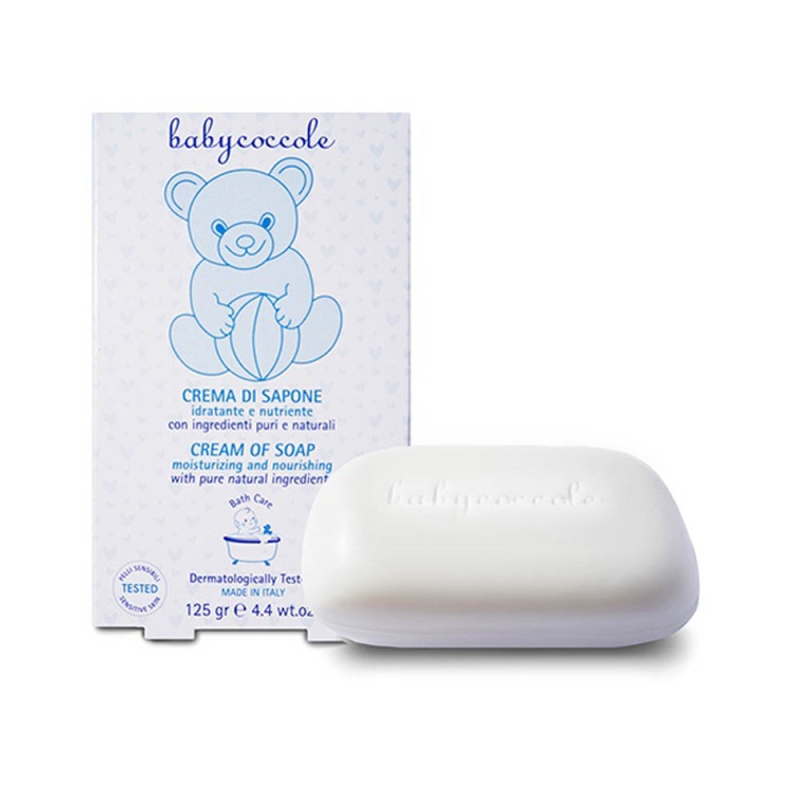 صابون کرمی بی بی کوکول Baby coccole حجم 125گرمی
