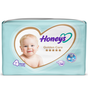 پوشک هانیز سایز چهار 34 عددی