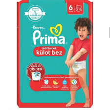 پوشک بچه شورتی  پریما سایز شش 18عددی