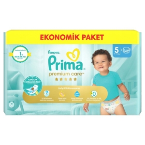 پوشک بچه پریما سایز پنج بسته 42 عددی