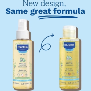 روغن ماساژ بچه موستلا حجم ۱۰۰ میلی‌لیتر mustela