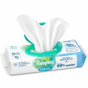 دستمال مرطوب پمپرز مدل درب‌دار (Pampers Harmonie Aqua)