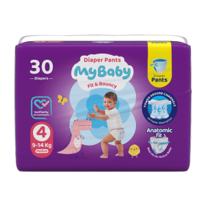 پوشک شورتی کانال دار مای بیبی my baby سایز 4 (30 عددی)