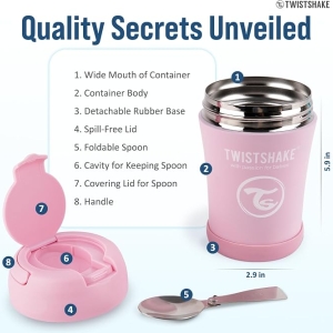 فلاسک غذا کودک توییست شیک Twistshake حجم 350 میل